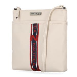 Lakeside Snature Jaquard North South Crossbody Bag, Linked Bone :P